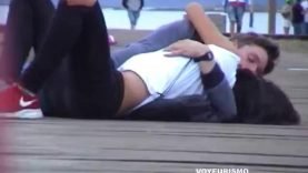 The Galician Day 15 Fucking his hot GF on the pier while people watch