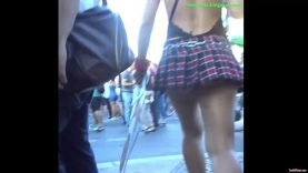 50 miniskirt and wind