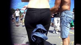 7 see through leggings bend over