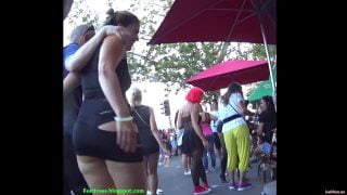 77 short dress wife in festival