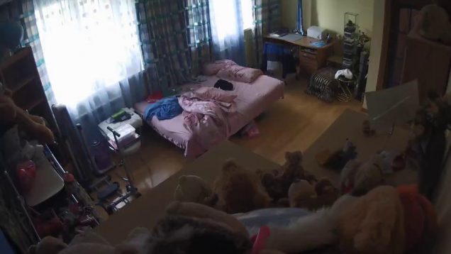 Spy inside home through security camera