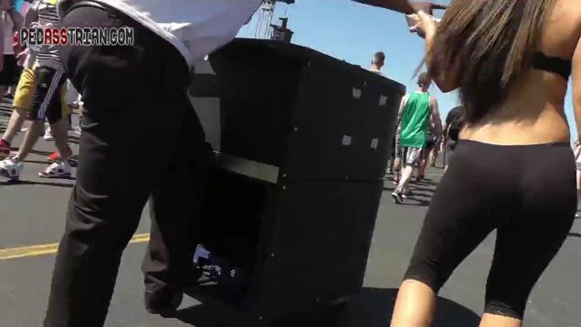 324 edc leggings yellow thong