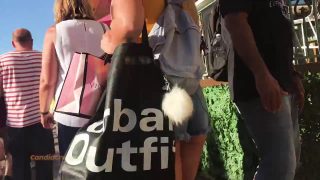 161 blonde booty shorts