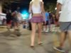 358 blonde miniskirt