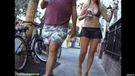 368 blonde see thru fishnet